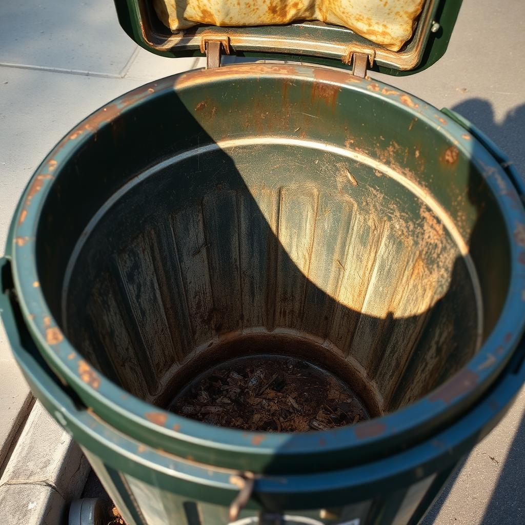 Bin Cleaning · Residential curbside bin - Before